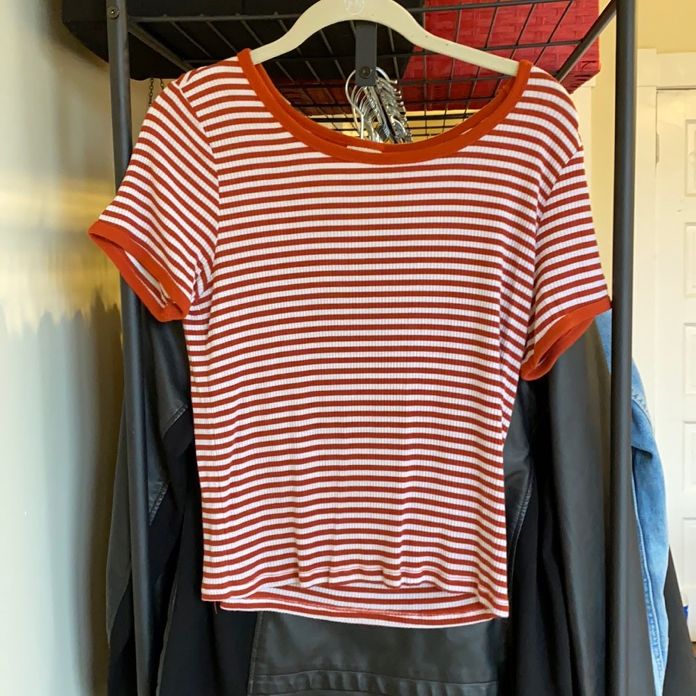 Striped crop top